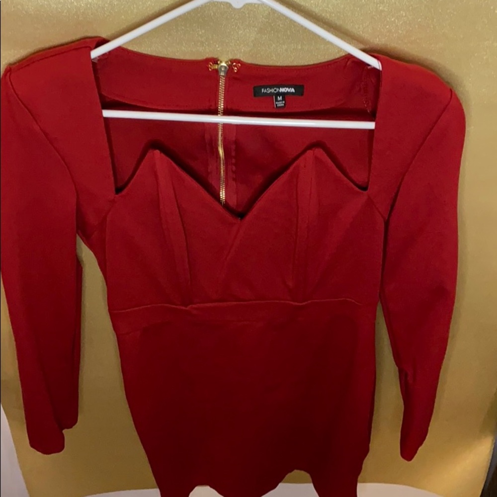 Long Sleeve Body-con Dress